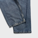 Levi's 505 Jeans Mens 34x30 Blue Regular Fit Straight Leg Distressed Medium Wash Denim Pants