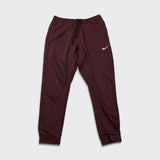 Nike Sportswear Sweatpants Mens Large Red Swoosh Taper Leg Fleece Jogger