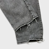 Levi's 502 Jeans Mens 32x30 Black Regular Taper Fit Faded Stone Wash Denim Pants