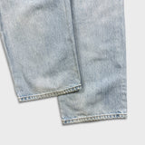 Vintage 90s Levi's 535 Jeans Mens 38x32 Blue Euro Fit Light Wash Wide Leg Baggy Pants