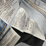 Levi’s 501 ST Jeans Mens 30x30 Blue Straight Taper Light Wash Distressed Denim Pants