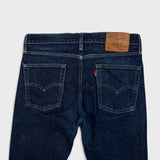 Levi's 510 Skinny Jeans Mens 31x34 Blue Dark Wash Stretch Mid Rise Tapered Leg Denim Pants