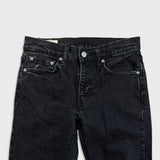 Levi's 511 Jeans Mens 28x30 Black Slim Fit Mid Rise Dark Wash Stretch Denim Pants