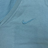 Vintage 90s Nike Sportswear T Shirt Mens XL Blue Faded V Neck Made In USA Tee