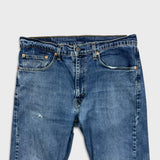 Levi's 505 Jeans Mens 34x30 Blue Regular Fit Straight Leg Medium Wash Denim Pants