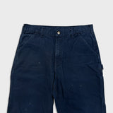 Carhartt Pants Mens 34x30 Blue Original Dungaree Fit Workwear Carpenter Baggy
