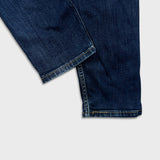 Levi's 512 Jeans Mens 34x28 Blue Slim Taper Leg Dark Wash Mid Rise Stretch Denim Pants