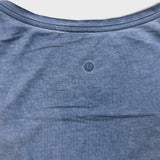 Lululemon Love Tee Fade V Shirt Womens XL Blue Relaxed Short Sleeve Tee
