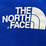The North Face Hoodie Mens Medium Blue Spell Out Outdoor Hooded Sweatshirt