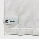 Adidas x 032c T Shirt Mens XS White Abstract Trefoil Patch Short Sleeve Tee