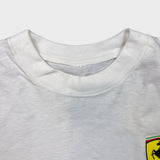 Vintage 90s Ferrari T Shirt Mens Medium White Single Stitch Scuderia Graphic Tee