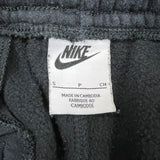 Nike Sportswear Sweatpants Mens Small Black Swoosh Taper Leg Fleece Jogger