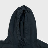 Nike Sportswear Hoodie Mens Small Black Swoosh Pullover Hooded Sweatshirt