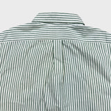 Vintage 90s Polo Ralph Lauren Shirt Mens XL White Green Striped Preppy Button Up