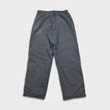 Vintage Nike Y2K Sportswear Track Pants Men XL Gray Swoosh Baggy Wide Lined Athletic Jogger