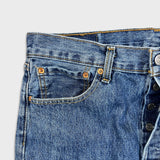Levi's 501 Jeans Mens 32x27 Blue Original Fit Straight Medium Wash Denim Pants