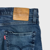 Levi's 511 Jeans Mens 34x32 Blue Slim Fit Mid Rise Dark Wash Faded Denim Pants