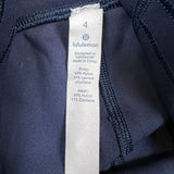 Lululemon Train Times 7/8 Pant 25" Womens Size 4 Blue High Rise Yoga Leggings