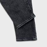 Levi's 512 Jeans Men 31x28 Black Slim Taper Leg Dark Wash Distress Stretch Denim Pants