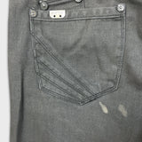 Vintage Akademiks Jeans Mens 34x29 Gray Straight Leg Faded Hip Hop Y2K Pants