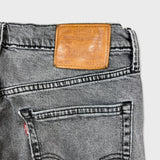 Levi's 502 Jeans Mens 32x30 Black Regular Taper Fit Faded Stone Wash Denim Pants