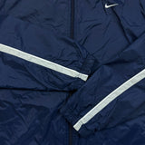 Nike Sportswear Jacket Mens Medium Blue Swoosh Full Zip Windbreaker Y2K Bomber