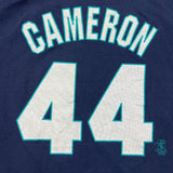 Vintage Majestic Mike Cameron Seattle Mariners T Shirt Mens Medium Y2K Baseball MLB Tee