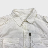 2010 Diesel KRAFT WIRED 10% Shirt Mens Small White Military Workwear Utility