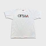 Vintage Nike OFSAA T Shirt Mens XL White Swoosh Ontario Federation 90s Tee
