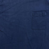 Vintage 90s Blank Pocket T Shirt Mens Large Blue Single Stitched Heavy Faded Tee