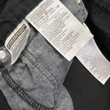 Levi's 512 Jeans Men 34x32 Black Slim Taper Leg Dark Wash Distress Stretch Denim Pants