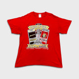 Vintage 2007 Stanley Cup Final Ducks vs Senators T Shirt Mens Large Red NHL Hockey Tee