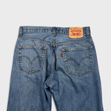 Levi's 505 Jeans Mens 34x30 Blue Regular Fit Straight Leg Light Wash Mid Rise Y2K Denim Pants