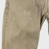 Projek Raw Pants Mens 33x32 Beige Distressed Slim Straight Leg Casual Trousers