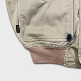 Vintage 90s Polo Ralph Lauren Harrington Jacket Mens Small Beige Full Zip Bomber