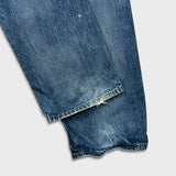 Levi's 514 Jeans Mens 36x30 Blue Slim Straight Fit Dark Wash Faded Denim Pants