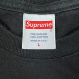 Supreme x Hanes Blank T Shirt Mens Large Black Classic Short Sleeve Tee