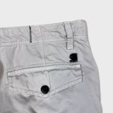 G-Star Raw Pants Mens 32x34 White Straight Fit Casual Utility Cargo Trousers