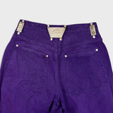 Vintage PACO Jeans Mens 32x34 Purple Straight Baggy Fit Denim 90s Pants