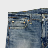Levi’s 513 Jeans Mens 32x30 Blue Slim Straight Fit Light Wash Faded Denim Pants