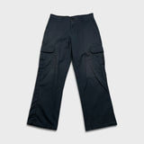 Dickies Pants Mens 32x30 Black Wide Baggy Cargo Workwear Casual Chino Trousers