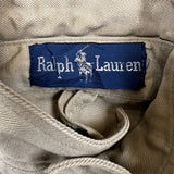 Vintage 90s Polo Ralph Lauren Harrington Jacket Mens Small Beige Full Zip Bomber