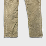 Levi's 514 Pants Mens 32x30 Beige Straight Fit Stretch Corduroy Casual