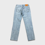 Levi's 511 Jeans Mens 31x30 Blue Slim Fit Mid Rise Light Wash Faded Denim Pants
