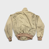Vintage 90s Polo Ralph Lauren Harrington Jacket Mens Small Beige Full Zip Bomber