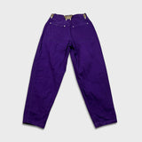 Vintage PACO Jeans Mens 32x34 Purple Straight Baggy Fit Denim 90s Pants