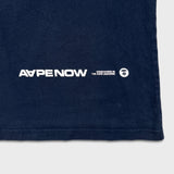 AAPE By A Bathing Ape Mens XL Blue One Point Spell Out Graphic Pocket T Shirt