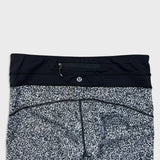 Lululemon Pace Tight Womens Size 6 Flashback Static White Black Athletic Yoga Leggings