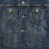 Levi's Type 3 Jean Jacket Mens Large Blue Dark Wash Denim Western Trucker