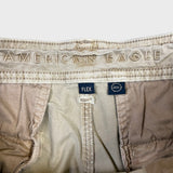 American Eagle Pants Mens 32x30 Beige Flex Faded Taper Leg Trousers Cargo